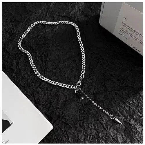 Jewelry Trend Conical Black Crystal Pendant Necklace Size ONE SIZE - 4 Thumbnail