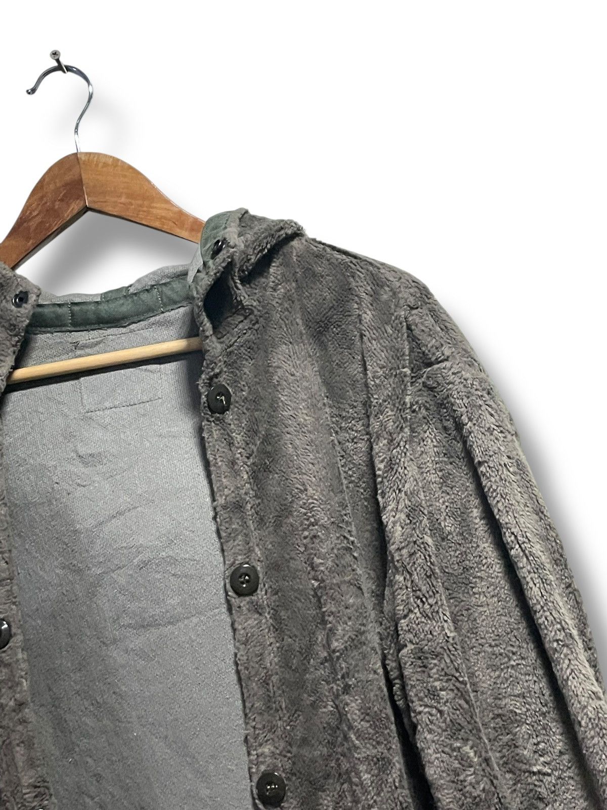 Japanese Brand × Vintage M&S Brand Fleece Button Up Outerwear Jacket (75) Size US M / EU 48-50 / 2 - 2 Thumbnail