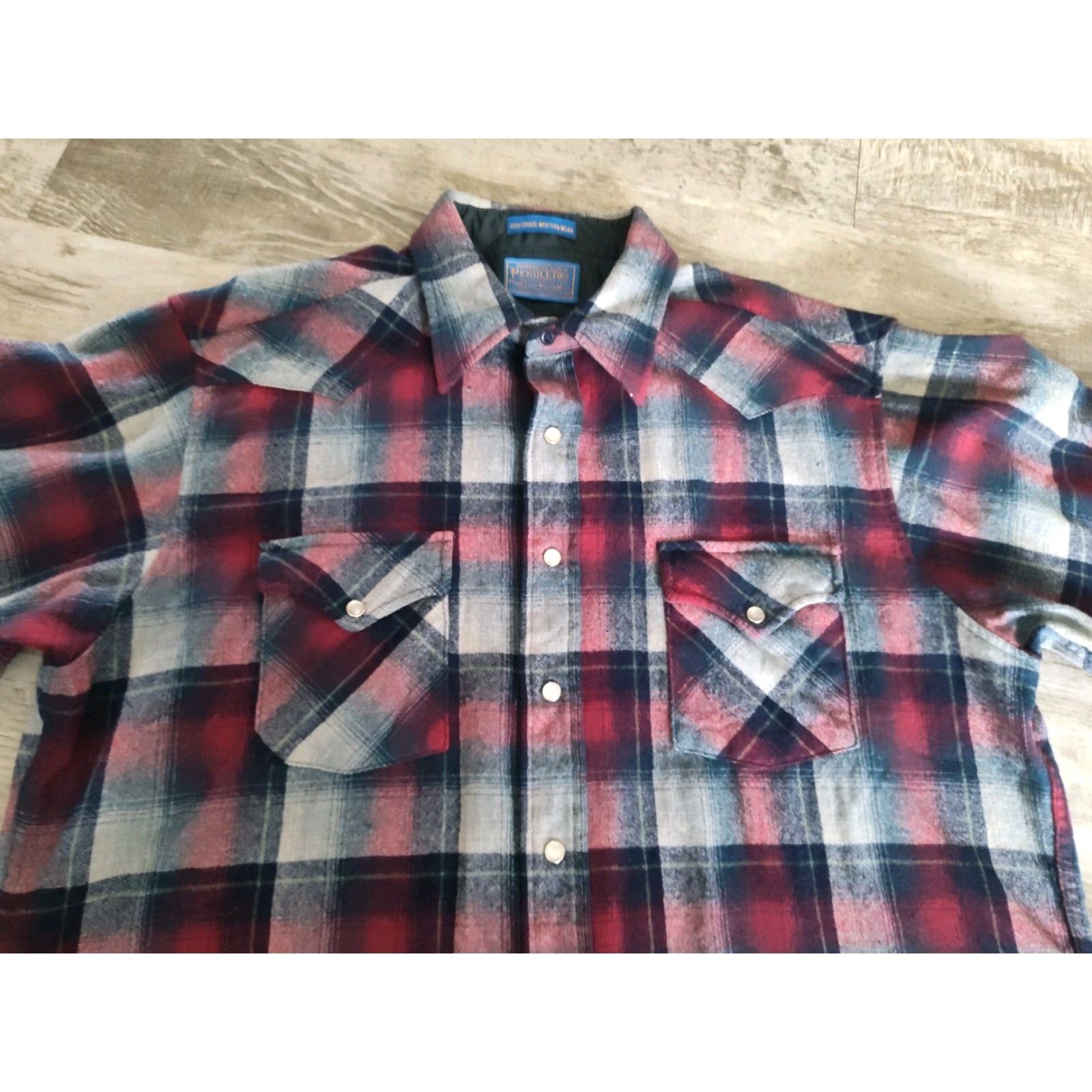 Pendleton VINTAGE Pendleton Western Shirt Men XL Wool Plaid 1960s Casual Heavyweight Button-Up Size US XL / EU 56 / 4 - 5 Thumbnail