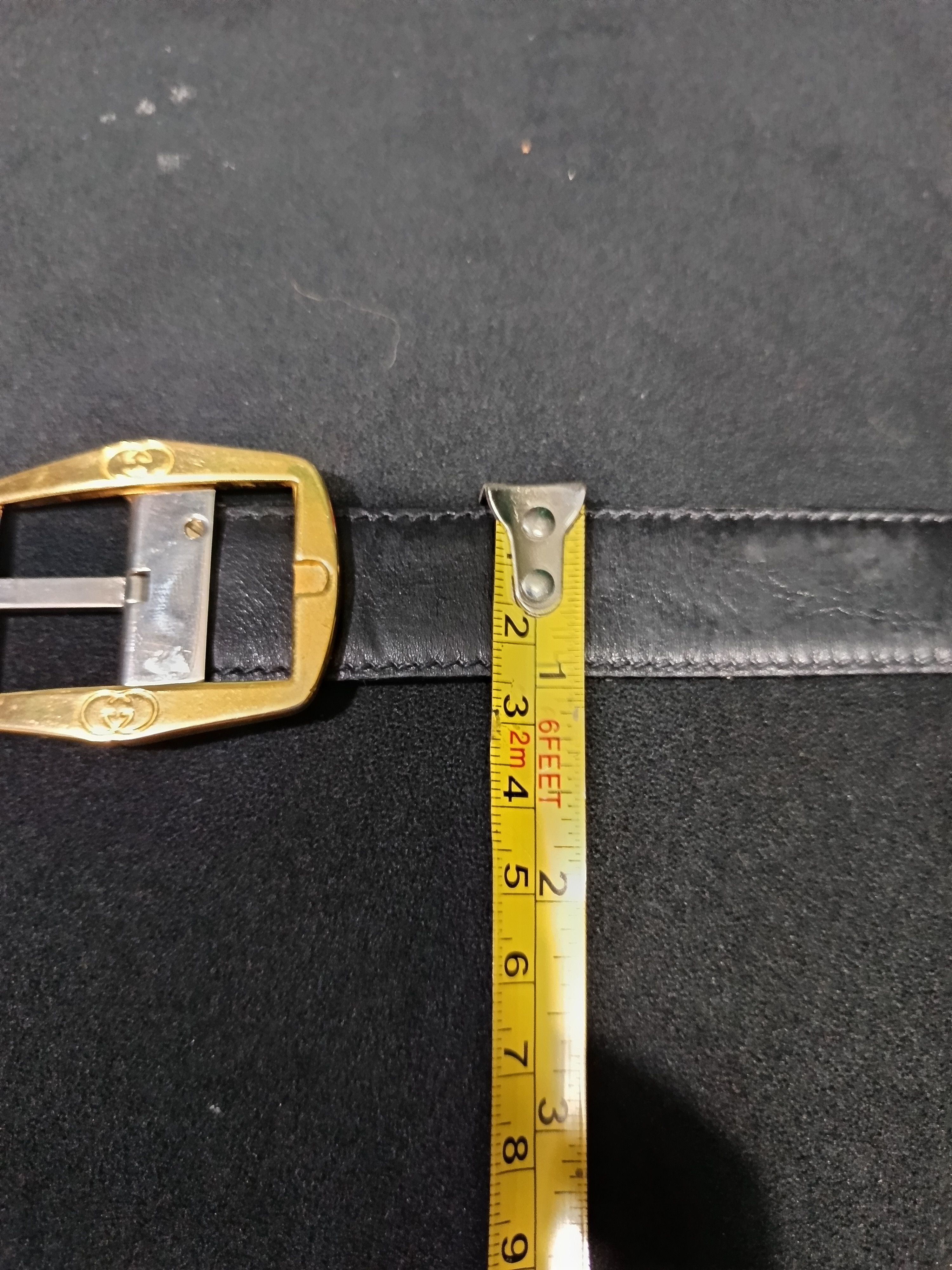 Gucci Vintage 80s gold gucci reversible belt Size 38 - 6 Thumbnail