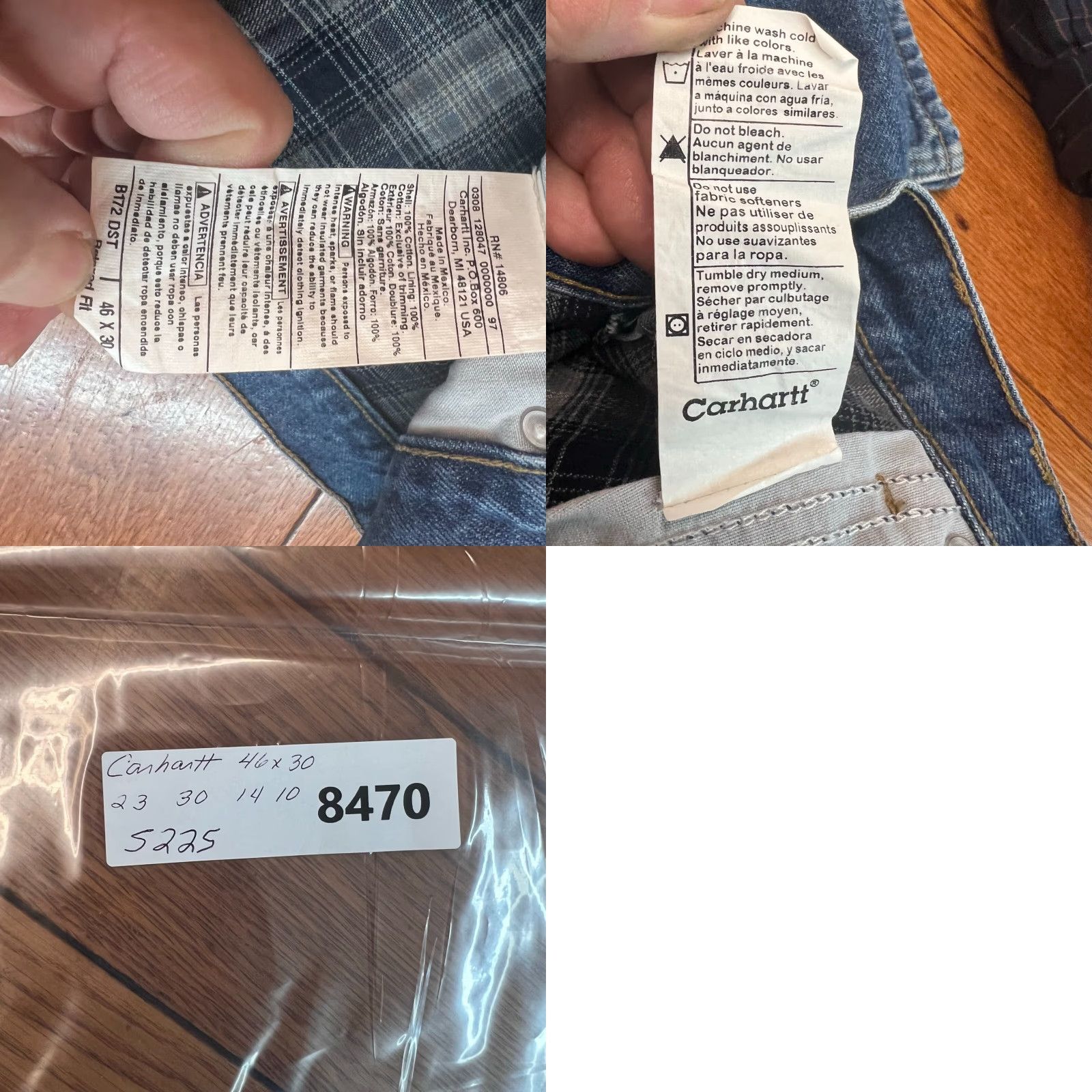 Carhartt Carhartt Jeans Mens Lined Blue 46 x 30 Relaxed Fit Straight Leg Denim Color Blue Brand Carhartt Size 46 Inseam 30 in USA Theme Grunge Logo USA Size US 30 / EU 46 - 8 Thumbnail