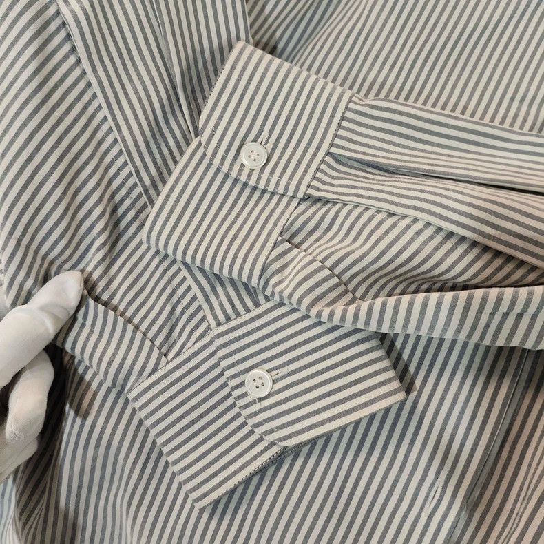 Loewe LOEWE Blue and white striped shirt in size x Size XS / US 0-2 / IT 36-38 - 4 Thumbnail