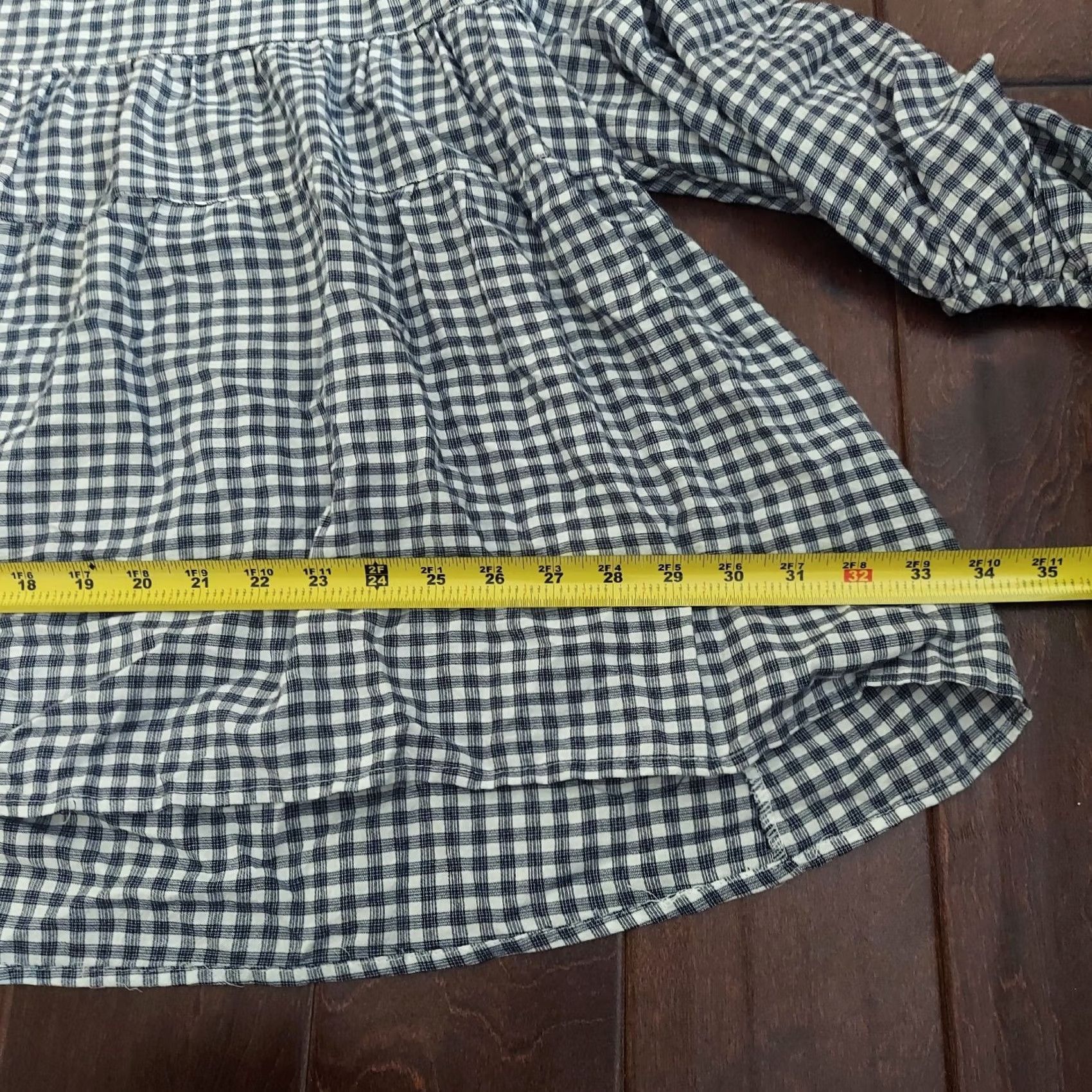 Vintage Max Studio Top Blue White Geometric 3/4 Sleeve M Regular Womens New With Tags Size M / US 6-8 / IT 42-44 - 4 Thumbnail