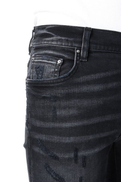 Amiri o1gr1nt0824 Vintage Bandana Art Patch Jean in Aged Black Size US 32 / EU 48 - 4 Thumbnail