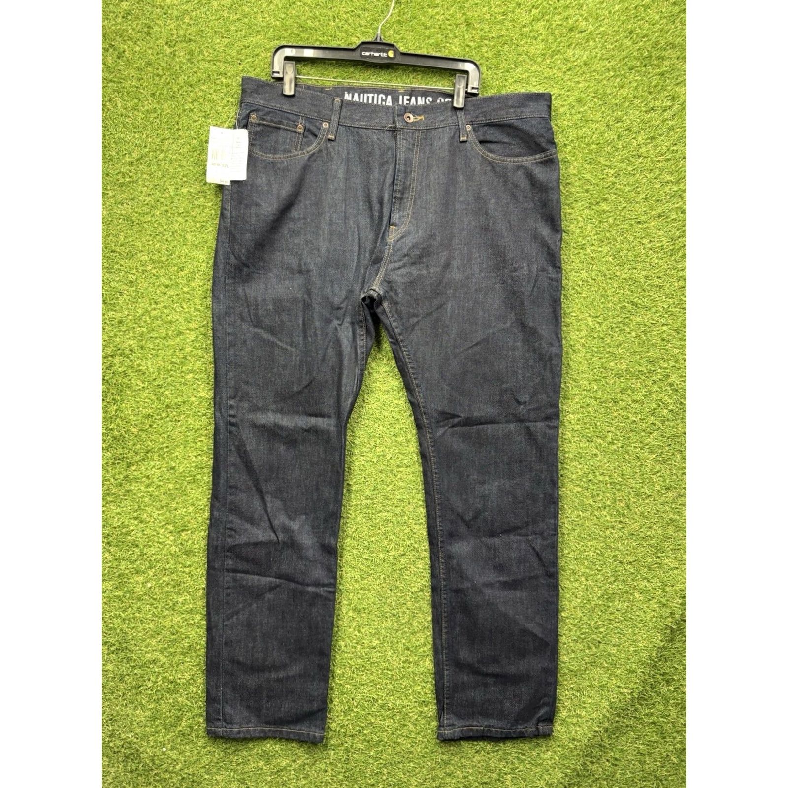 Nautica Nautica Jeans Mens 40x32 Athletic Slim Fit Stretch Denim Tapered Leg RP3712 NWT Jeans Blue 5-Pocket Logo Mens Regular Time Size US 40 / EU 56 - 2 Thumbnail