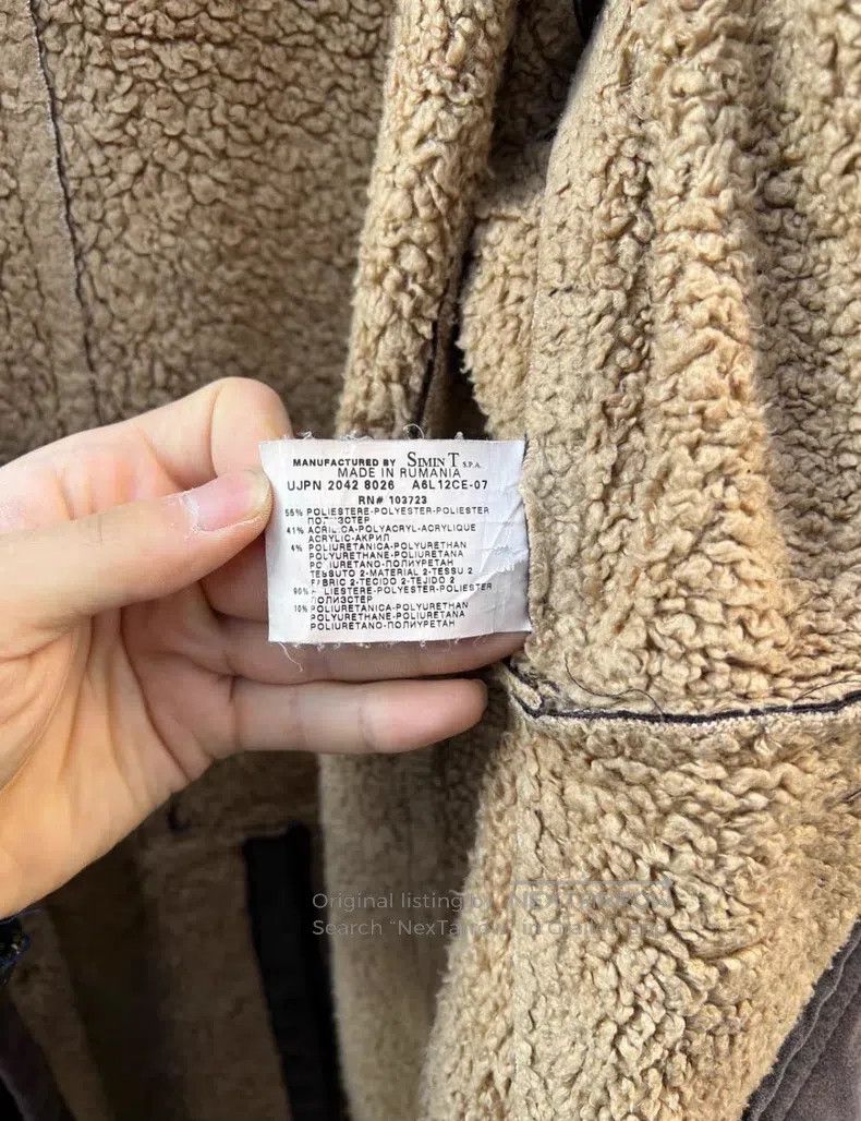 Armani Armani Shearling and Leather Long Coat Size US L / EU 52-54 / 3 - 6 Thumbnail