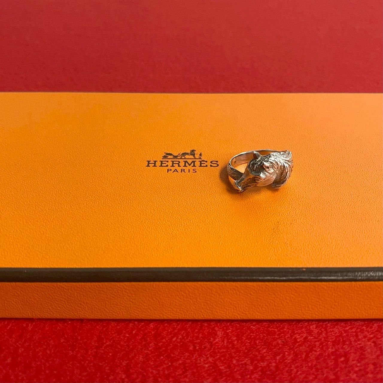 Hermes Ring Silver Silver