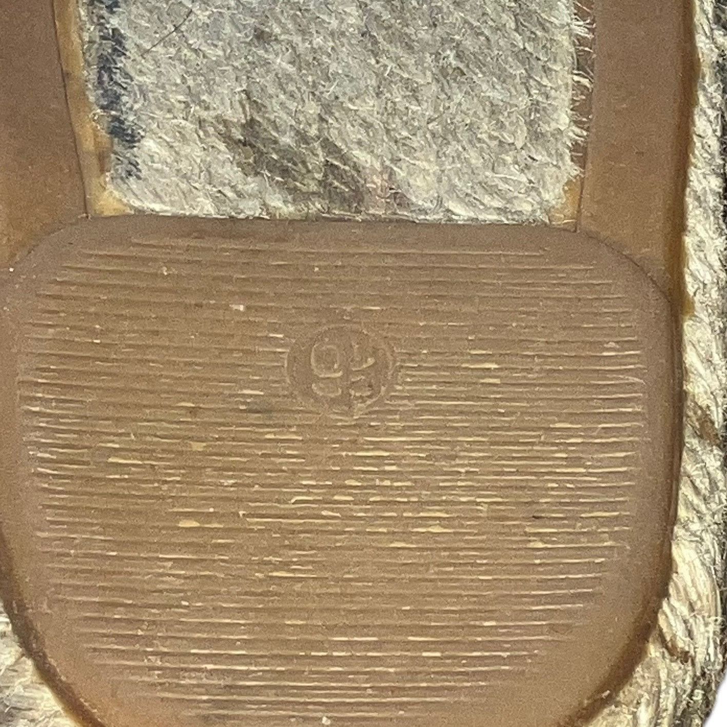 Tory Burch Tory Burch Lonnie Tan & White Logo Espadrille Flat size 9.5 Size US 9.5 / IT 39.5 - 9 Thumbnail