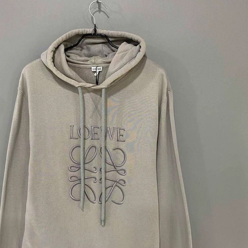 Loewe LOEWE Embroidered logo hoodie Size L / US 10 / IT 46 - 1 Thumbnail
