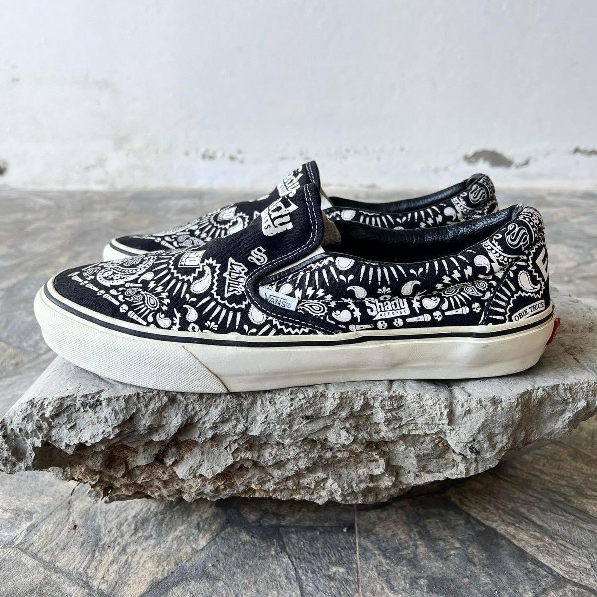 50 Cent × Eminem × Vans Vans Slip On Eminam Sample 50 cent obie trice Shady Records Size US 12 / EU 45 - 6 Thumbnail