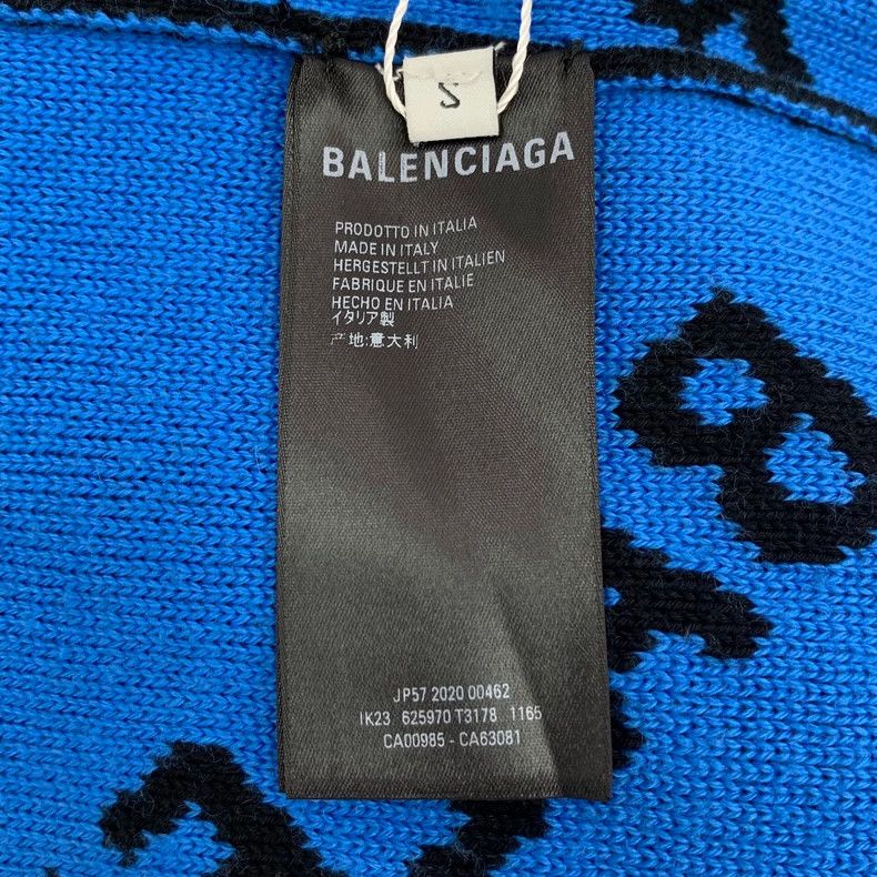 Balenciaga Balenciaga Black logo letter bullet screen full of cotton Size S / US 4 / IT 40 - 6 Thumbnail