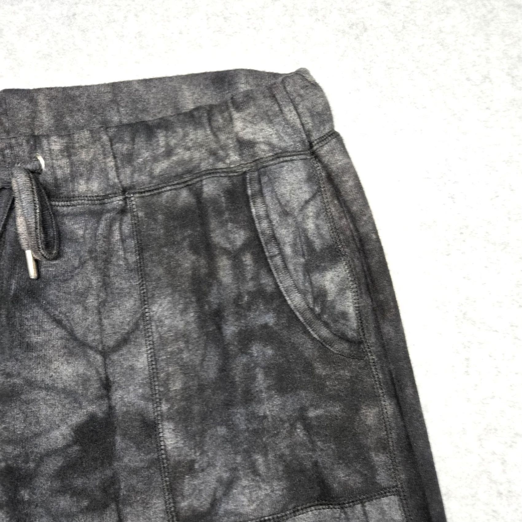 Vintage French Kyss Pants Womens Large Black Mineral Wash Jogger Sweatpants NWT Pockets XS? Size 36" / US 14 / IT 50 - 3 Thumbnail