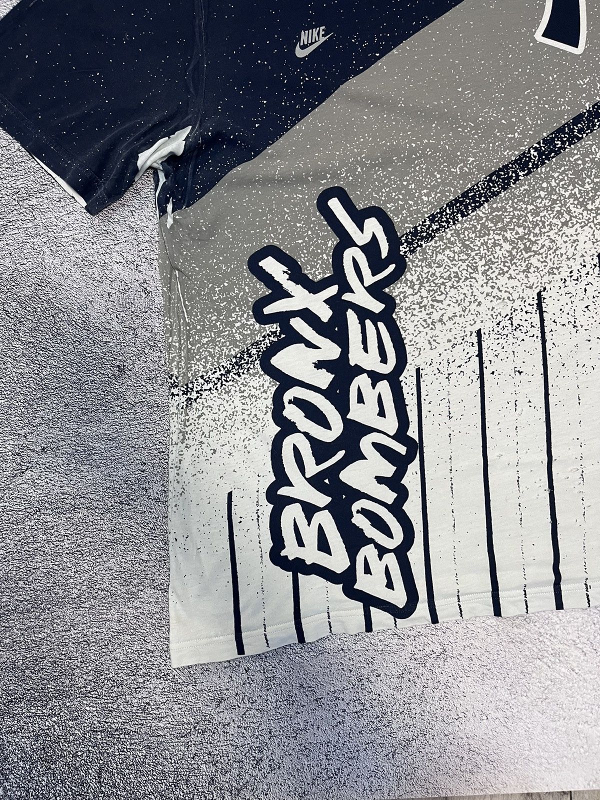 New York Yankees × Nike × Vintage Nike New York Yankees Mens T - Shirt Vintage Bronx Bombers Size US XL / EU 56 / 4 - 5 Thumbnail