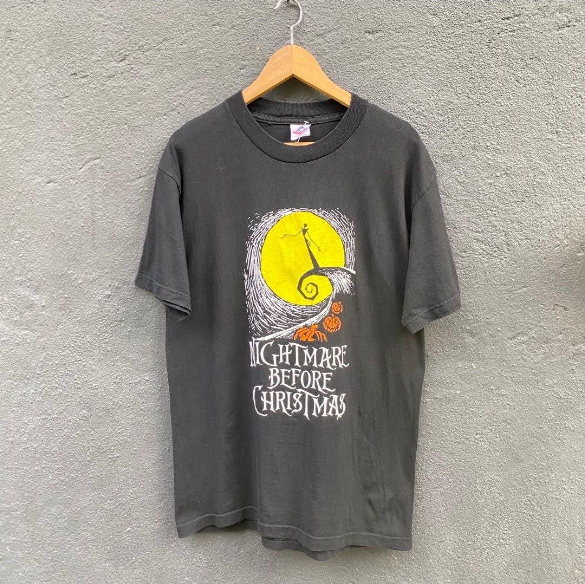 Thrashed Faded Vintage Nightmare Before Christmas Movie Tee