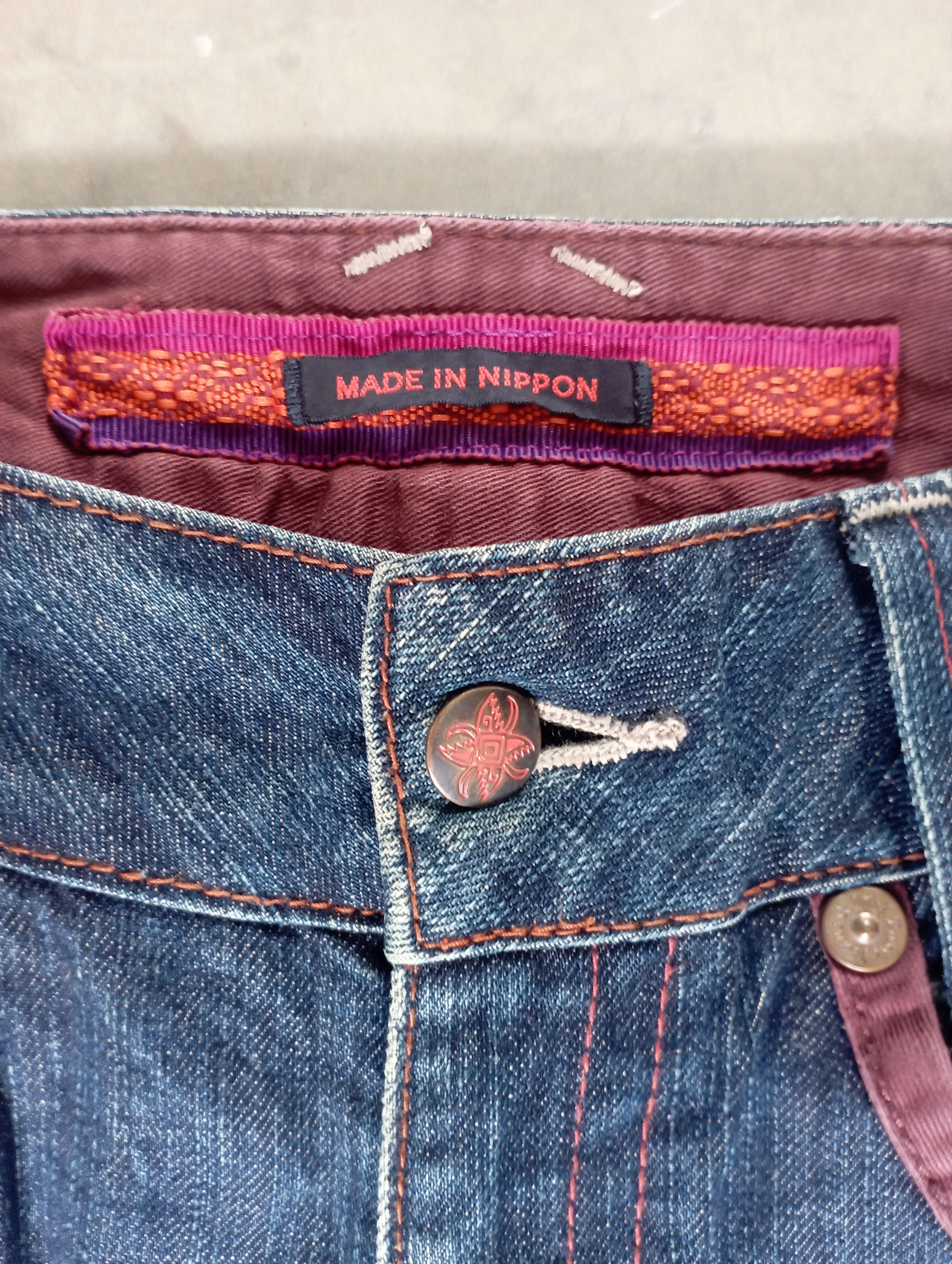 Tornado Mart Super Flare Jeans Made In Japan Mud Rusty LowRise Et Boite Size US 29 - 15 Thumbnail