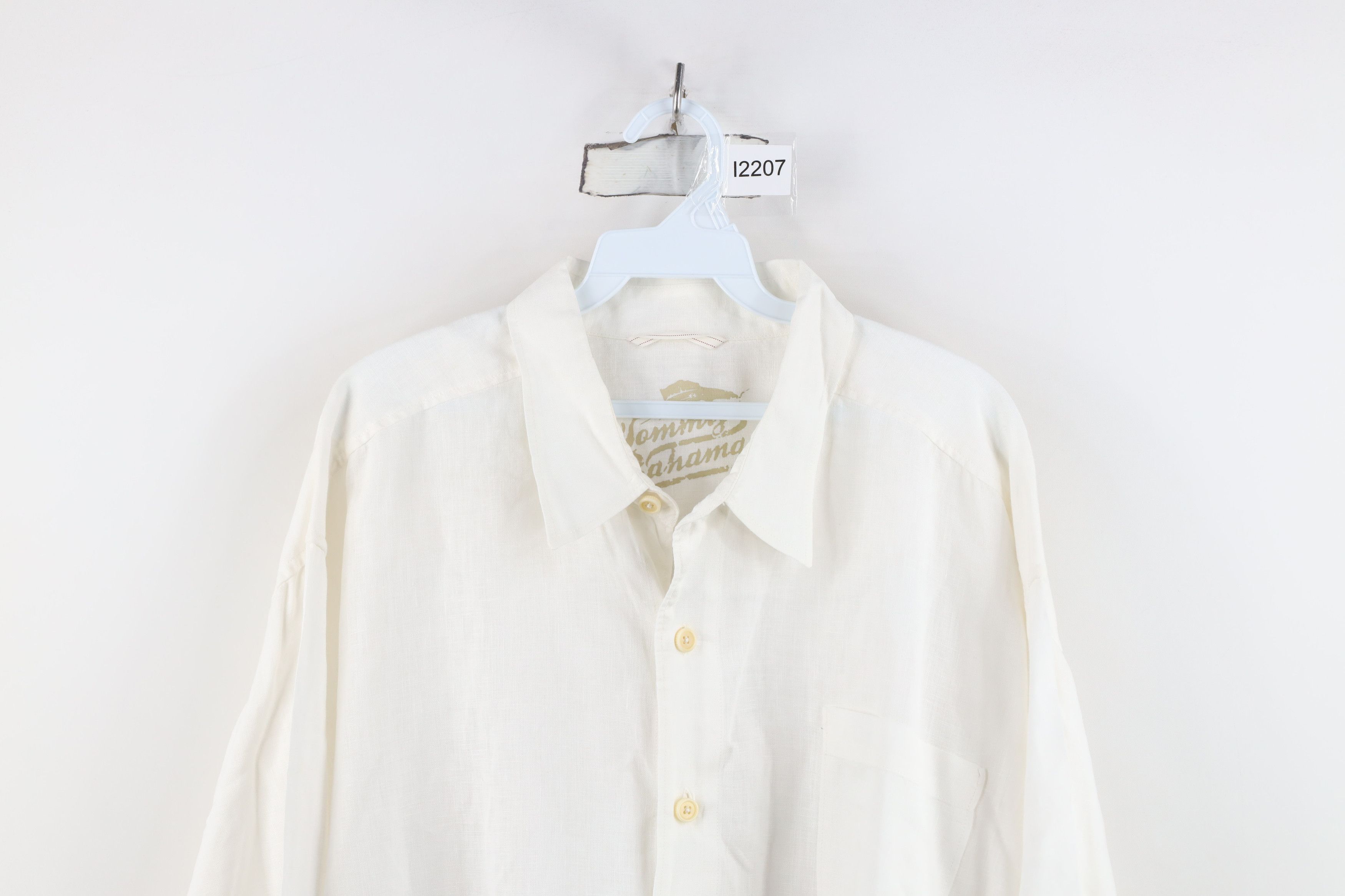 Tommy Bahama Vintage Tommy Bahama Relax Linen Collared Button Shirt White Size US XXL / EU 58 / 5 - 2 Thumbnail
