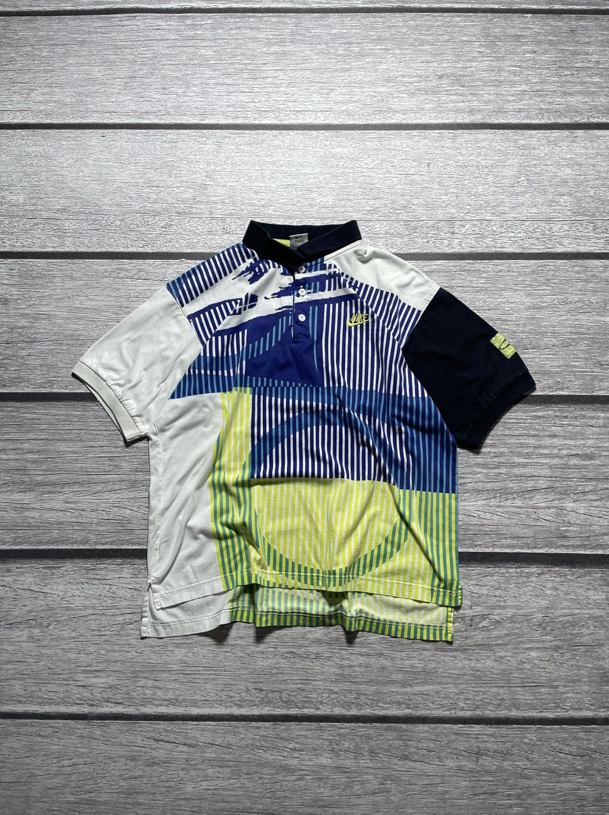 Nike Nike Challenge Court Agassi Vintage Rare Polo T-shirt Size US M / EU 48-50 / 2 - 1 Thumbnail