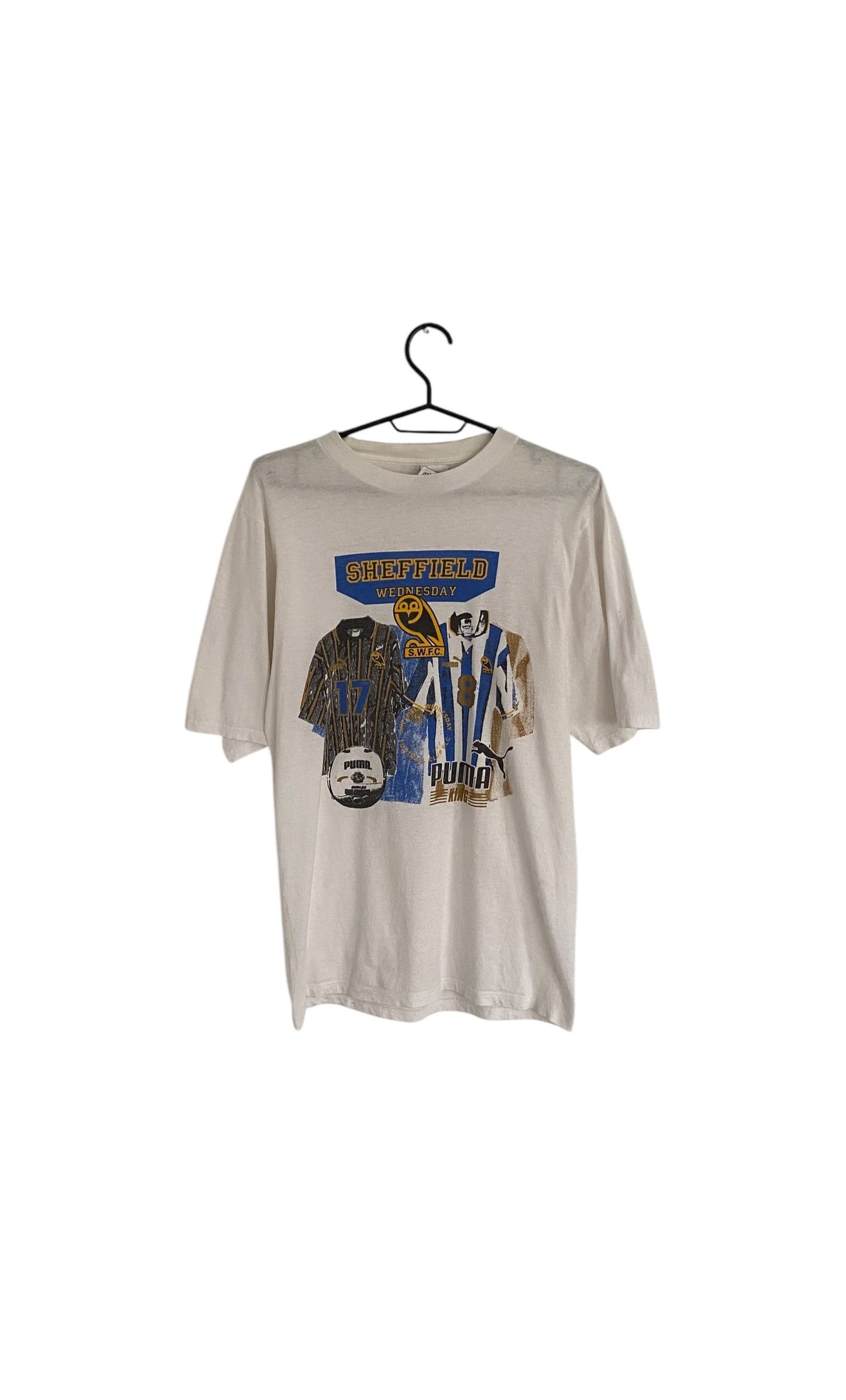 Puma × Vintage 90s' Puma Sheffield Wednesday vintage tee Size US M / EU 48-50 / 2 - 1 Thumbnail