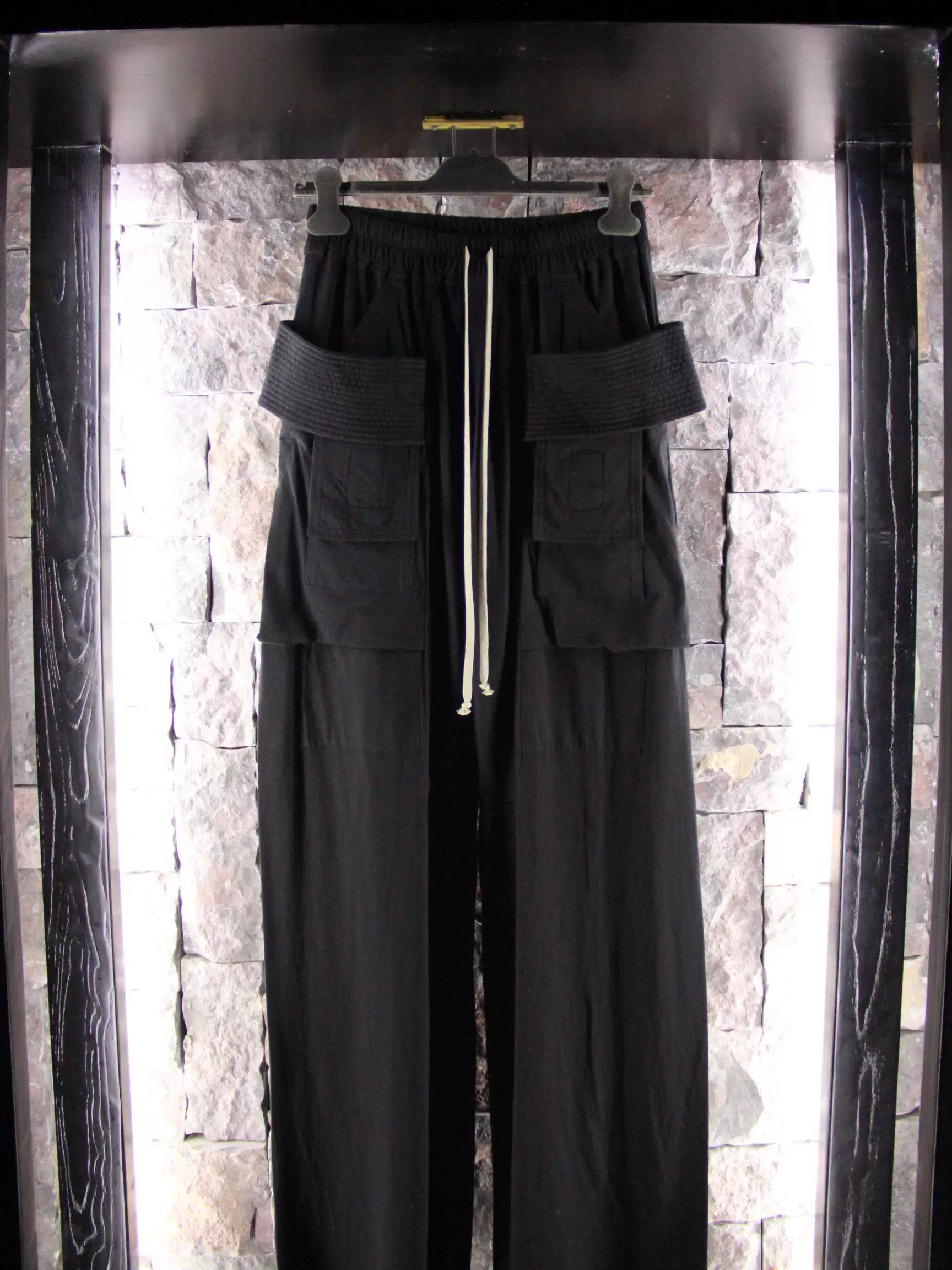 Rick Owens Rick Owens Black Casual Pants Men 28 Size US 28 / EU 44 - 1 Thumbnail