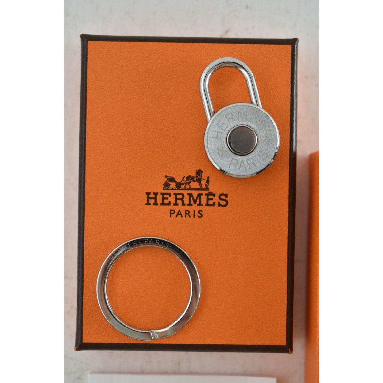Hermes Hermes Clou De Selle Keyring Bag Charm Kelly Birkin Padlock Size ONE SIZE - 9 Thumbnail