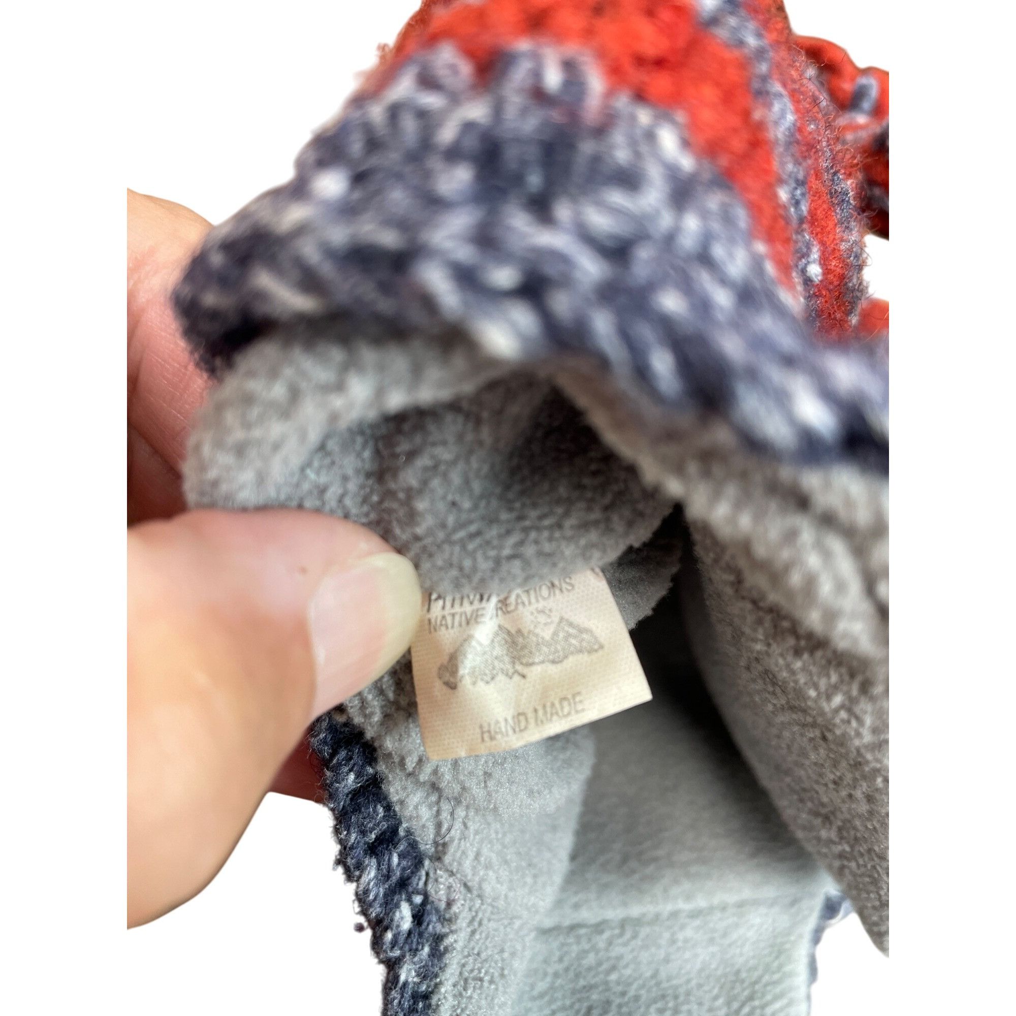 Other Native Creation Handmade gray red wool Earflap winter hat SK Size ONE SIZE - 12 Thumbnail