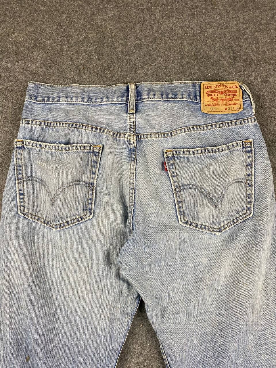 Levi's vintage levis 569 loose straight dirty distressed denim Size US 36 / EU 52 - 3 Thumbnail