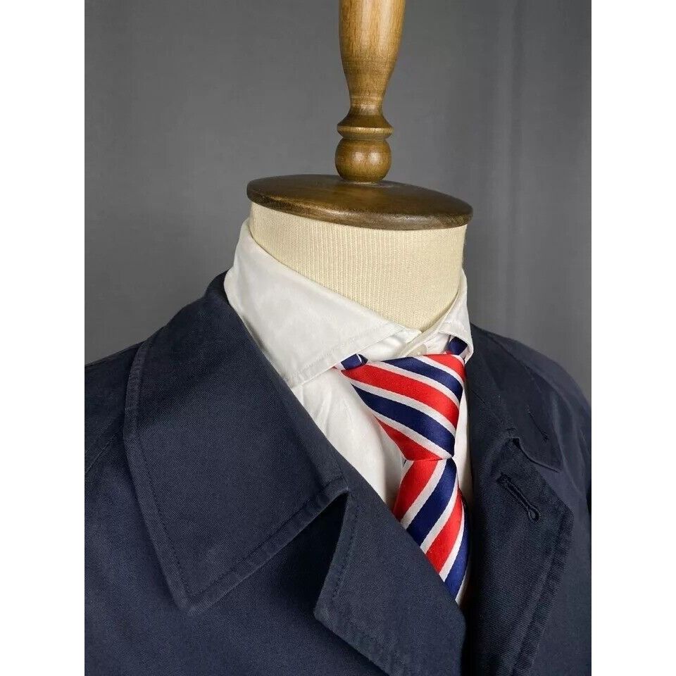 Burberry Burberry Nova Check Lining Vintage Men's Blue Long Coat Size Size US S / EU 44-46 / 1 - 6 Thumbnail