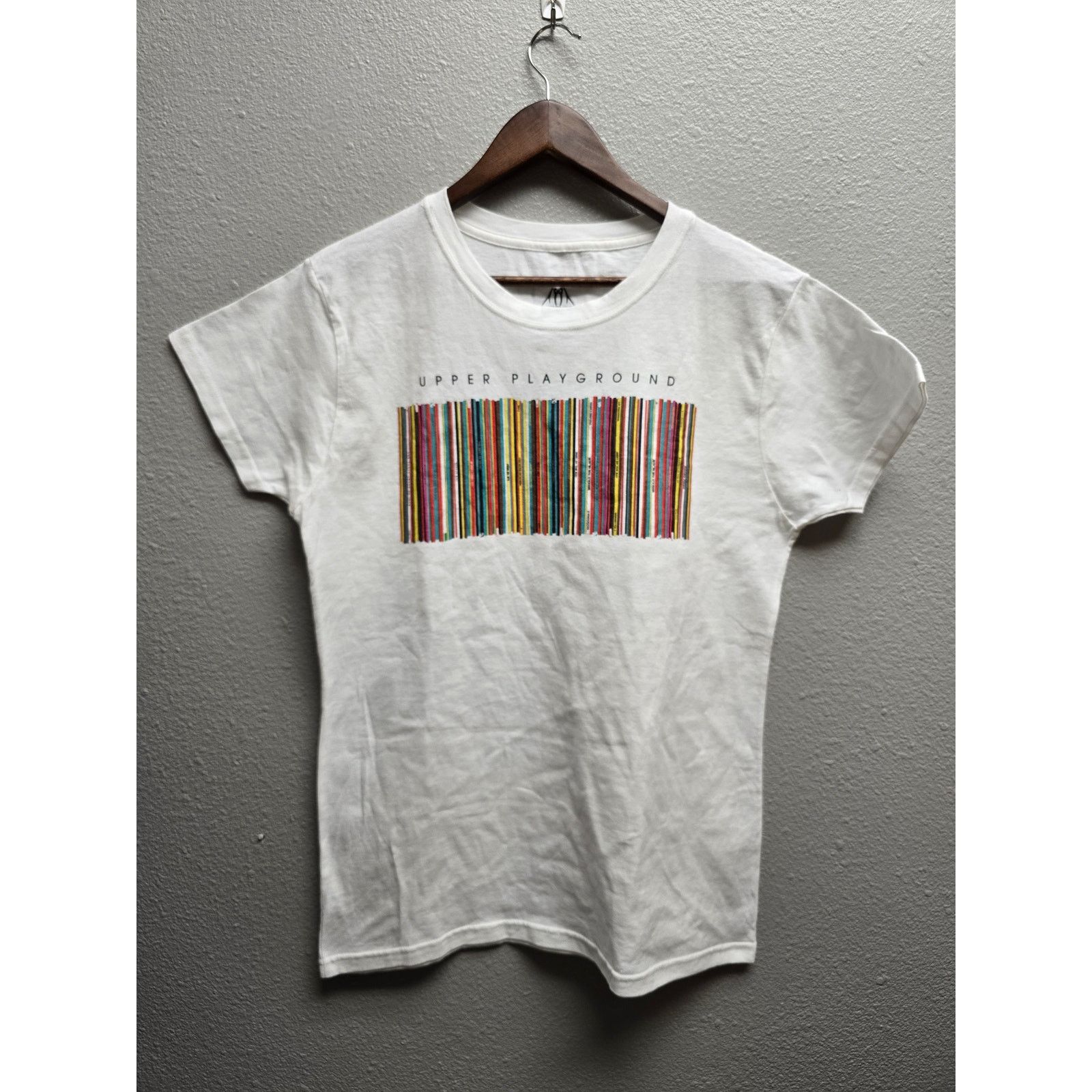 Upper Playground Womens Upper Playground Top Shirt Barcode Graphic Tee XXL Size XXL / US 16-18 / IT 52-54 - 1 Thumbnail