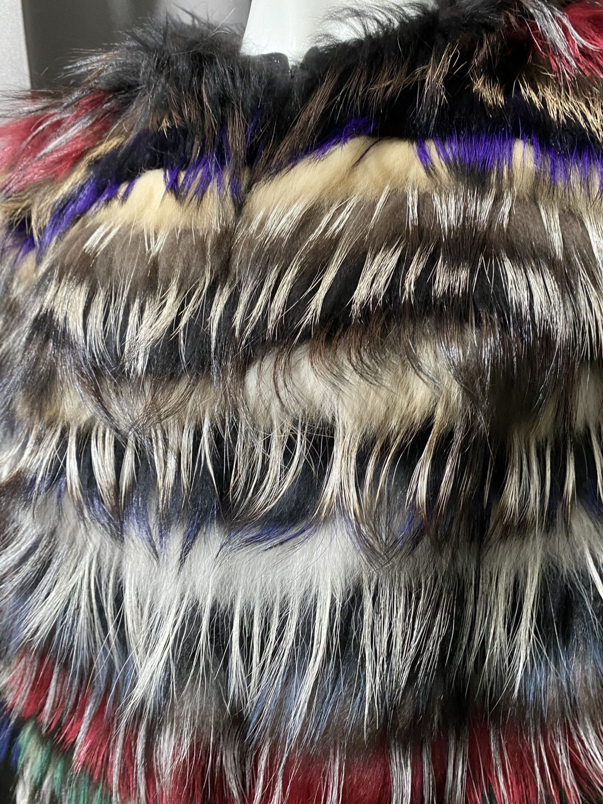 Other Punto Leather & Fur- Multicolor Fox Fur Jacket Size M / US 6-8 / IT 42-44 - 4 Thumbnail