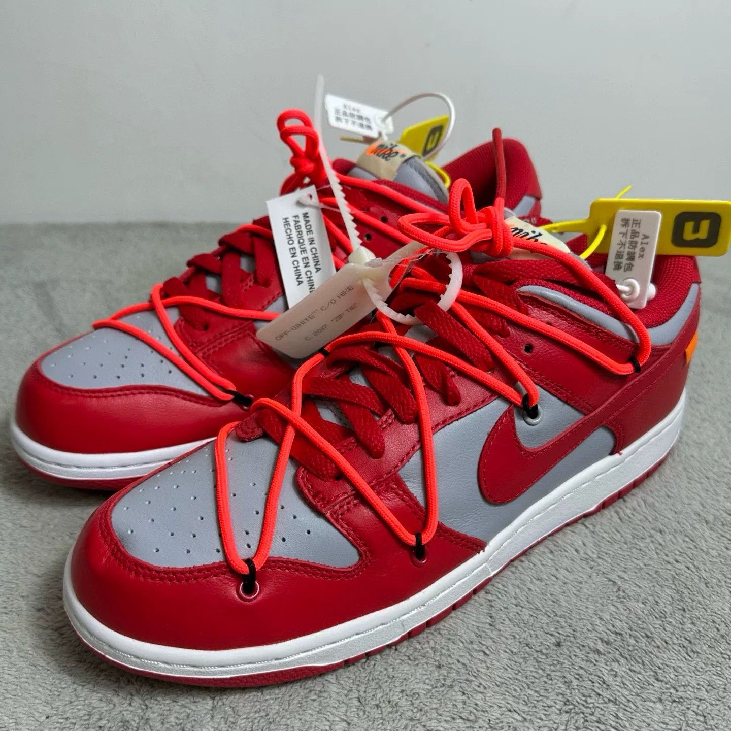 Nike Nike DUNK Collab Red Lowtop Sneakers 42 Men Size US 9 / EU 42 - 1 Thumbnail