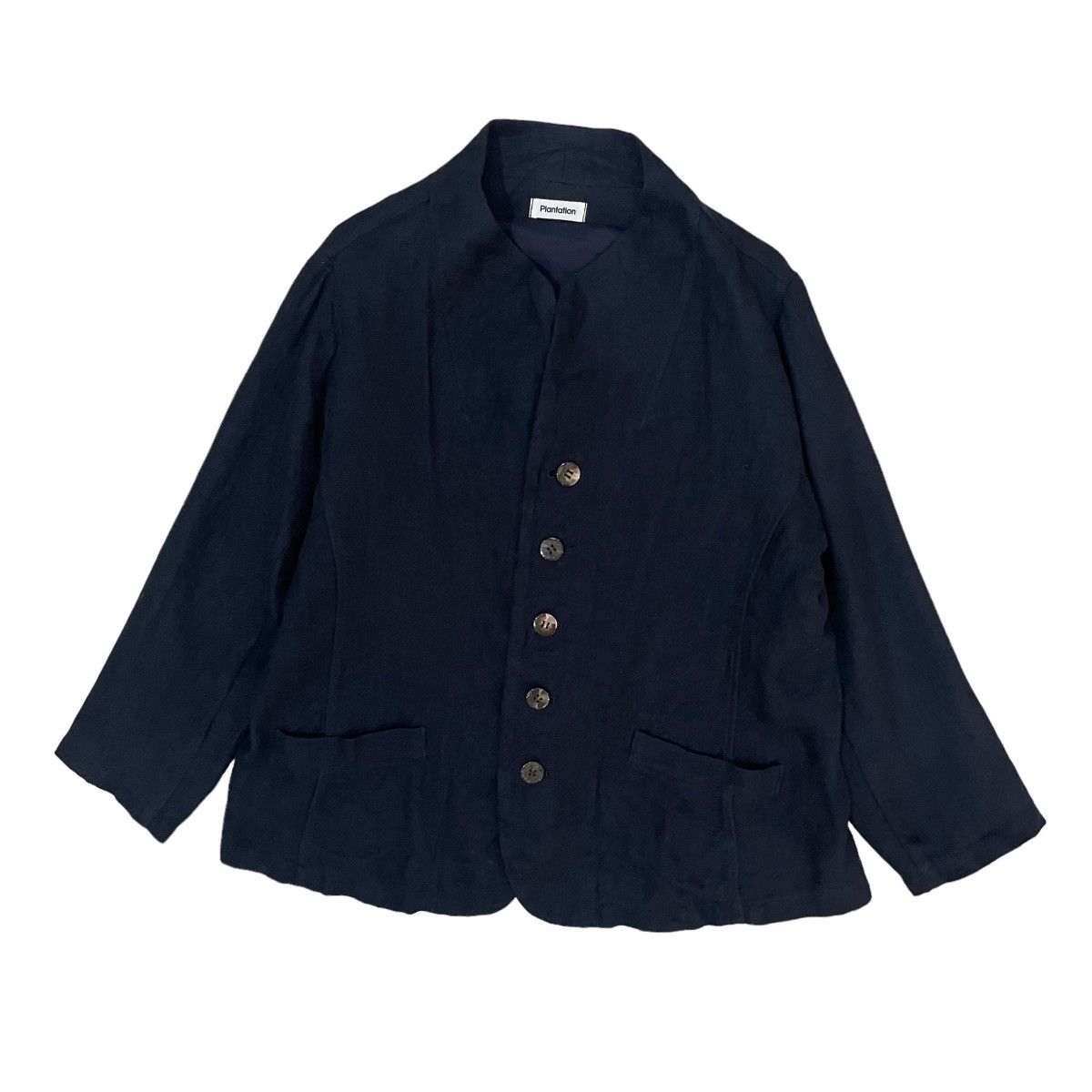 Issey Miyake Vintage Plantation Issey Miyake Linen Button Jacket Size M / US 6-8 / IT 42-44 - 4 Thumbnail