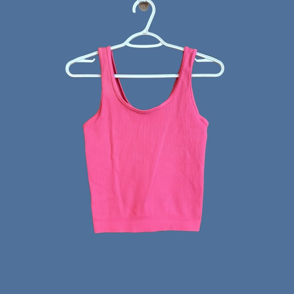 Vintage A New Day Hot Pink Adjustable Crop Top Size Small Festival Beach Concert Womens Size S / US 4 / IT 40 - 1 Thumbnail