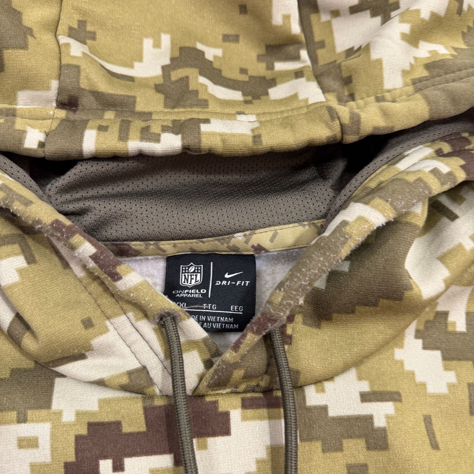Nike Nike Seattle Seahawks Camo Salute to Service Hoodie 2XL Size US XXL / EU 58 / 5 - 4 Thumbnail