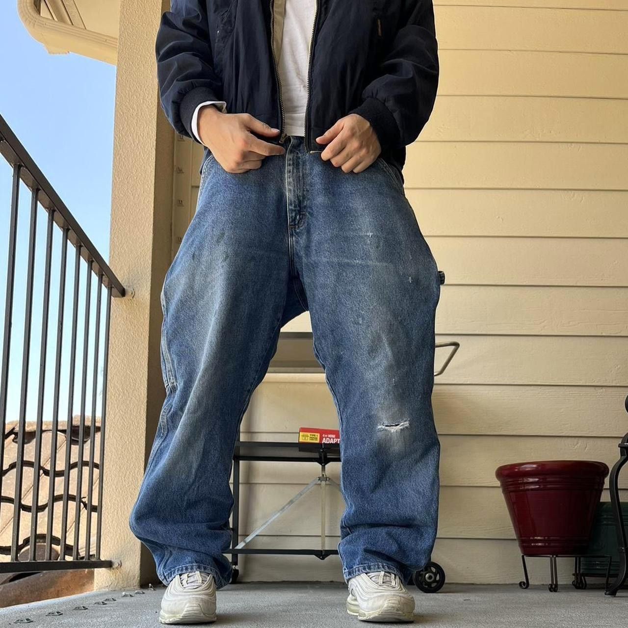Levi's Vintage Clothing Rustler Carpenter Jeans 34x30 Y2K Baggy Levi’s Sister Brand Size US 34 / EU 50 - 1 Thumbnail