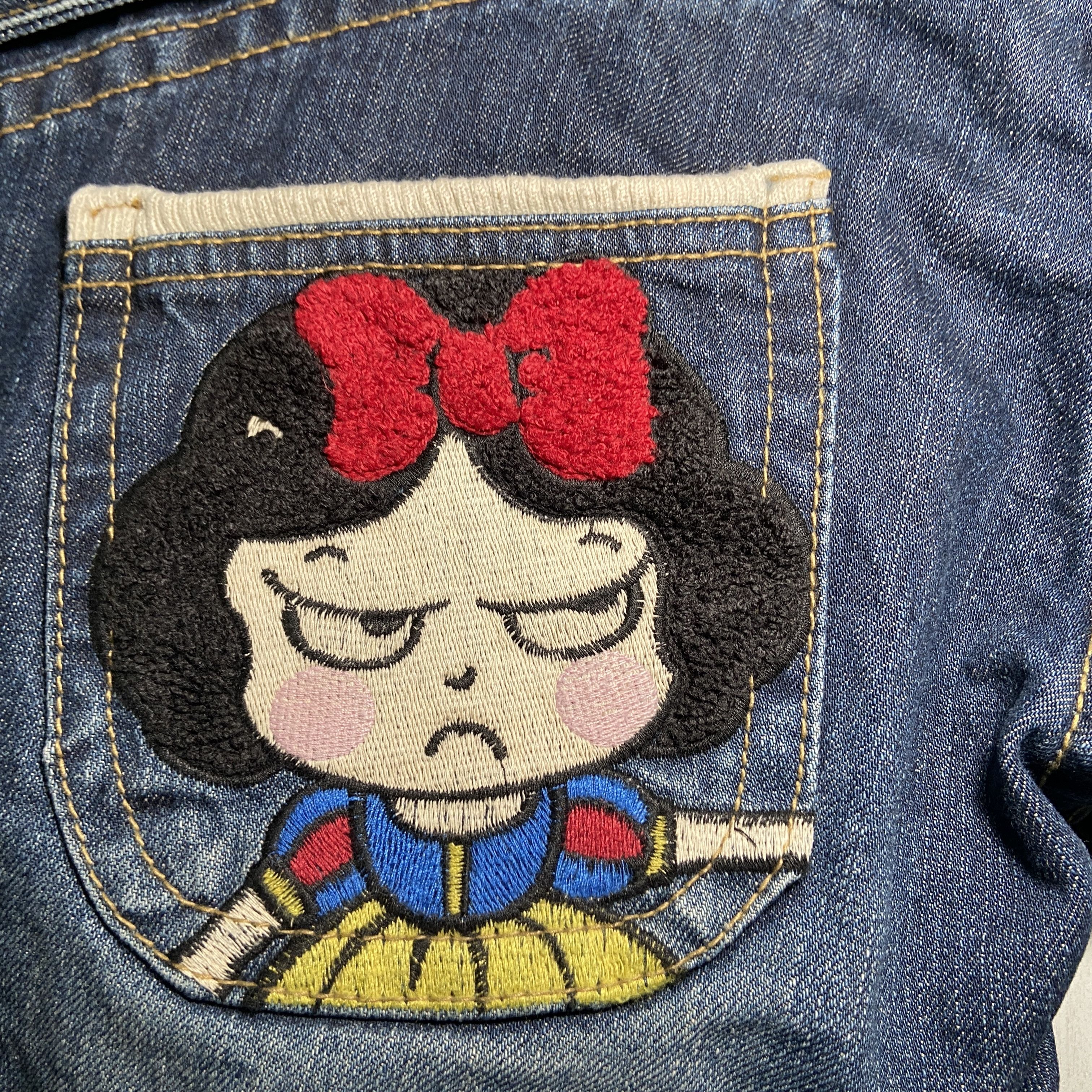 If Six Was Nine Lolita × Yoshitomo Nara Angry Princess Snow White Jeans Size US 36 / EU 52 - 5 Thumbnail