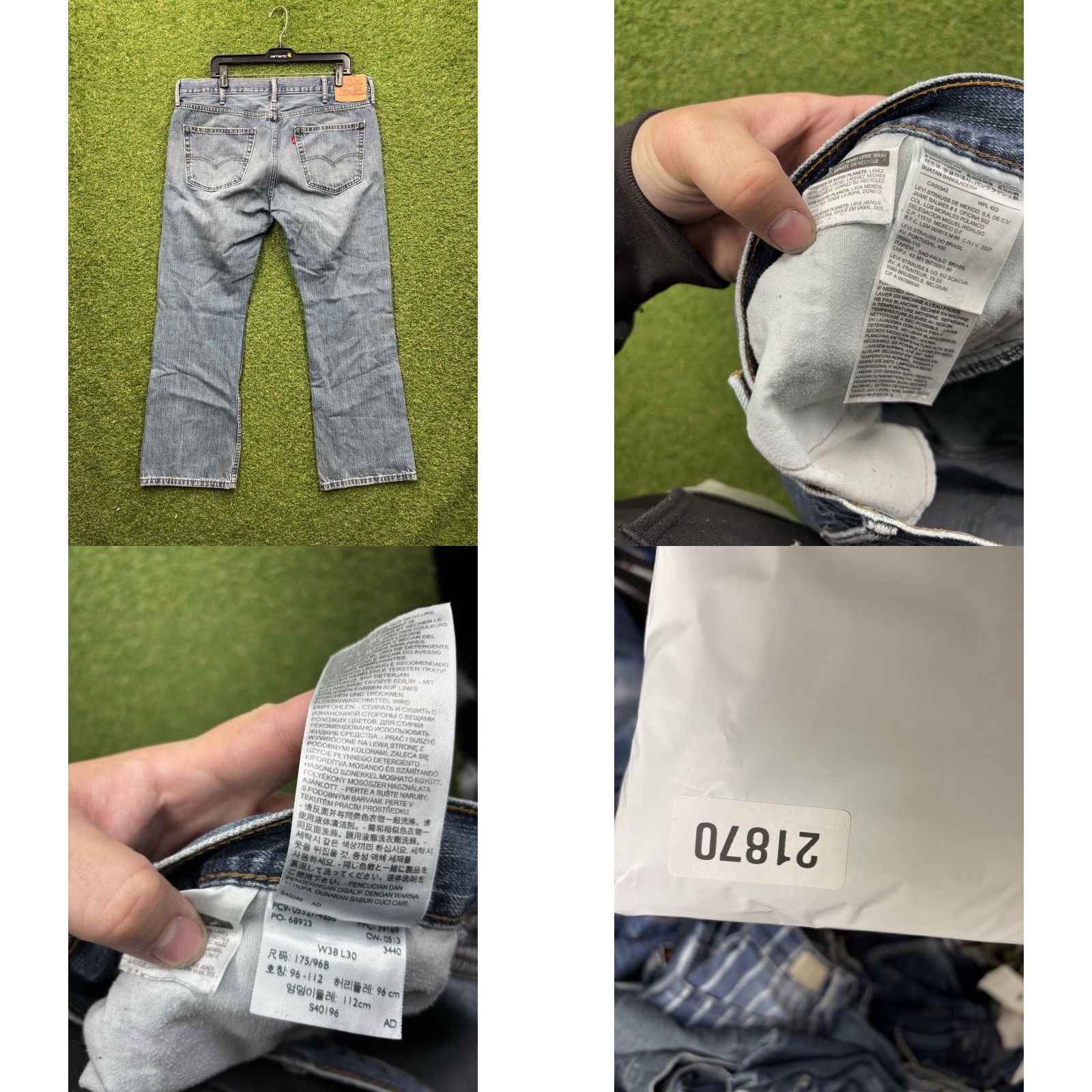 Levi's Levis Jeans Mens 38x30 Slim Bootcut Stretch Light Wash Authentic Casual Size US 38 / EU 54 - 8 Thumbnail