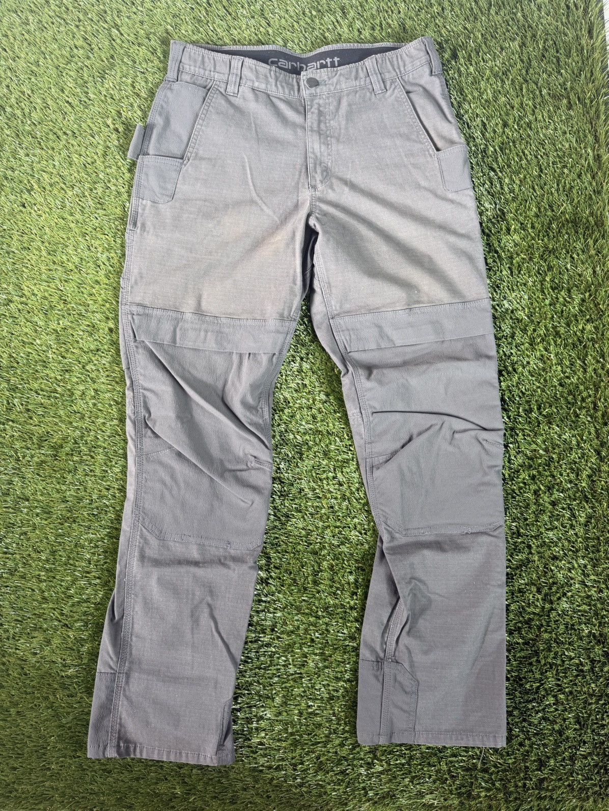 Carhartt Carhartt Rugged Flex Multi Pocket Work Pants Grey 34x32 Size US 34 / EU 50 - 1 Thumbnail
