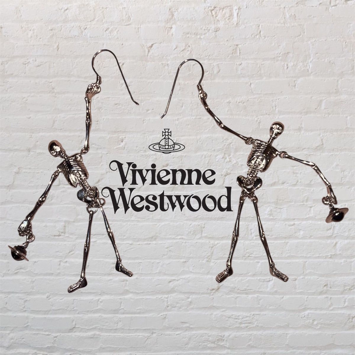 Vivienne Westwood Vivienne Westwood Skeleton Earrings Size ONE SIZE - 1 Thumbnail