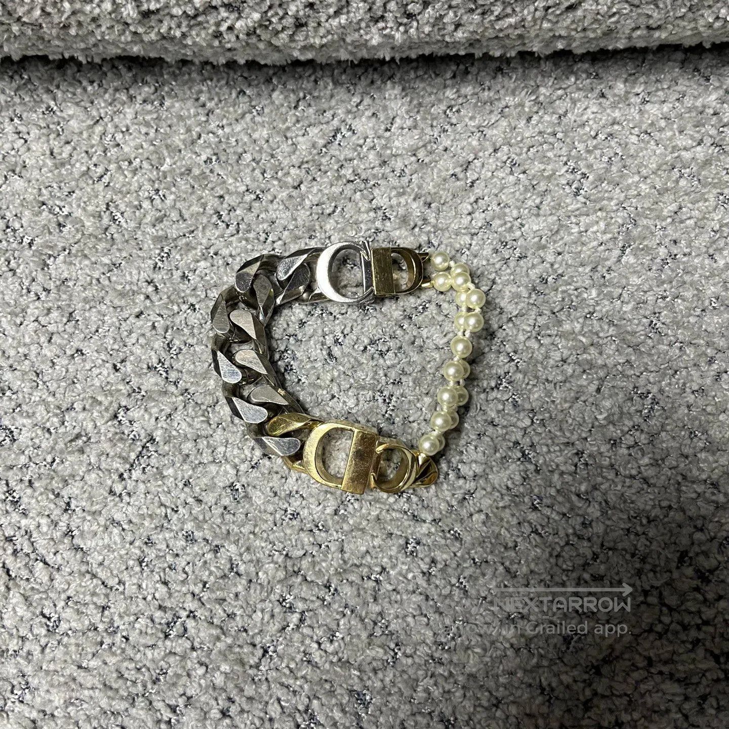 Dior Dior Metal Pearl Logo Bracelet| Size ONE SIZE - 1 Thumbnail