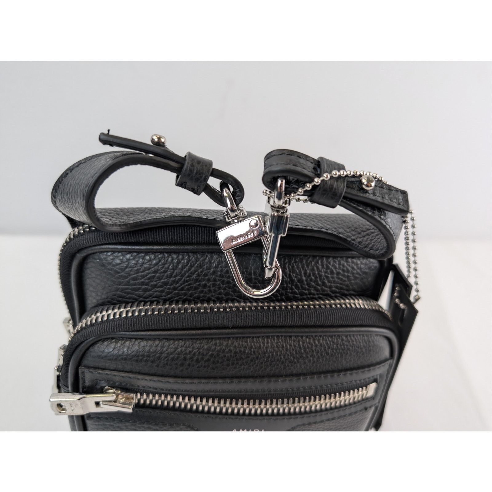 Amiri o1rshd1 Size: OS / Pebbled Napa Hip Pouch Bag in Black Size ONE SIZE - 4 Thumbnail