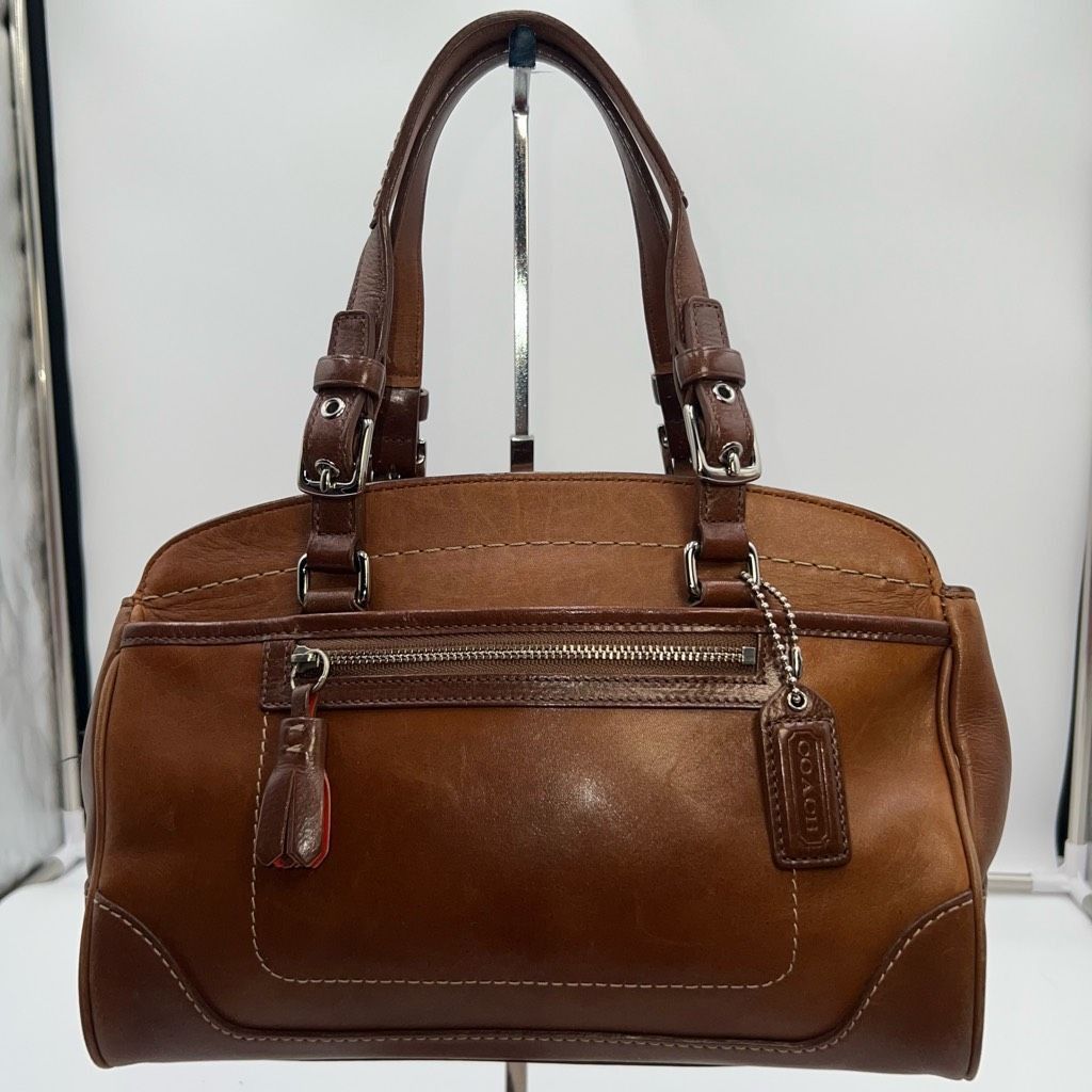 Coach Coach Hamilton Medium Cognac Leather Satchel Size ONE SIZE - 1 Thumbnail