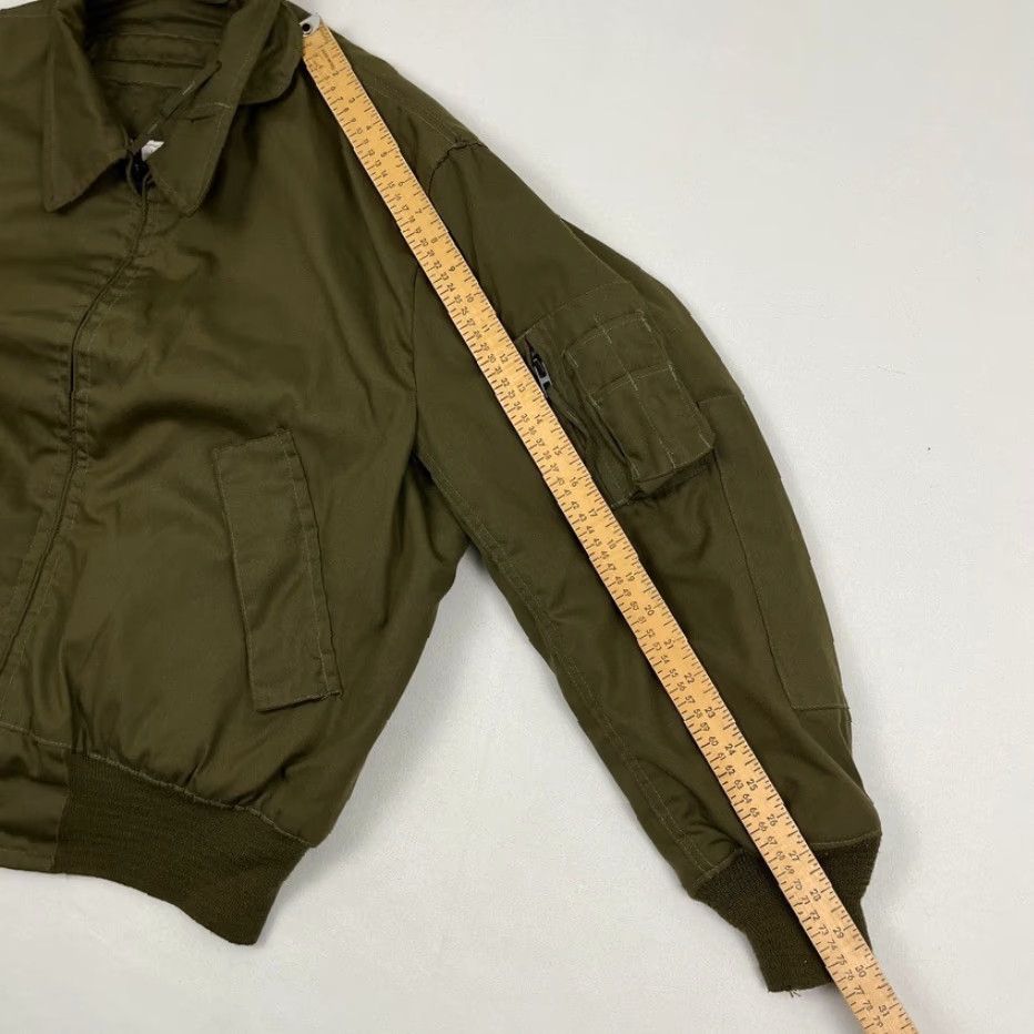 Vintage VTG Isratex Jacket Men Large Green Army Flight Aramid 1991 Size US L / EU 52-54 / 3 - 6 Thumbnail
