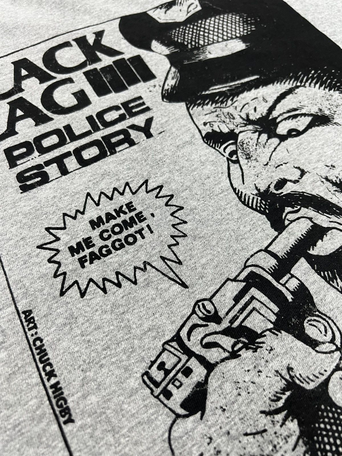 Band Tees Vintage Black Flag Police Story Album Promo Shirt Size US M / EU 48-50 / 2 - 3 Thumbnail