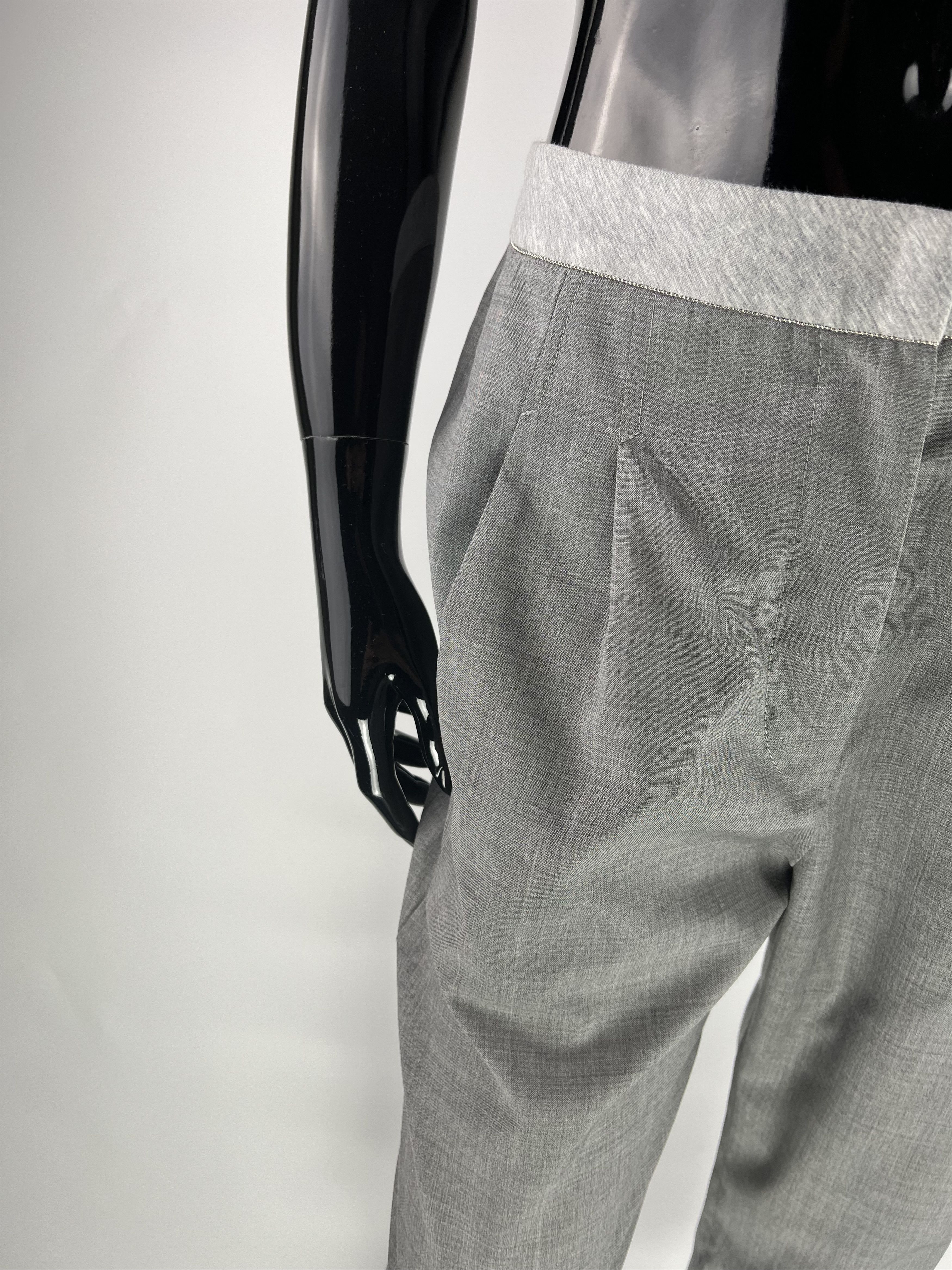 Brunello Cucinelli Brunello Cucinelli Wool Silk Trousers Pants Size IT38 Size 26" / US 2 / IT 38 - 6 Thumbnail