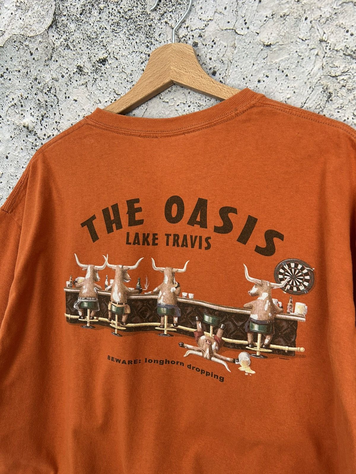 Vintage Vintage Austin Texas The Oasis Graphic Tee USA 90s Baggy Rap Size US XL / EU 56 / 4 - 2 Thumbnail