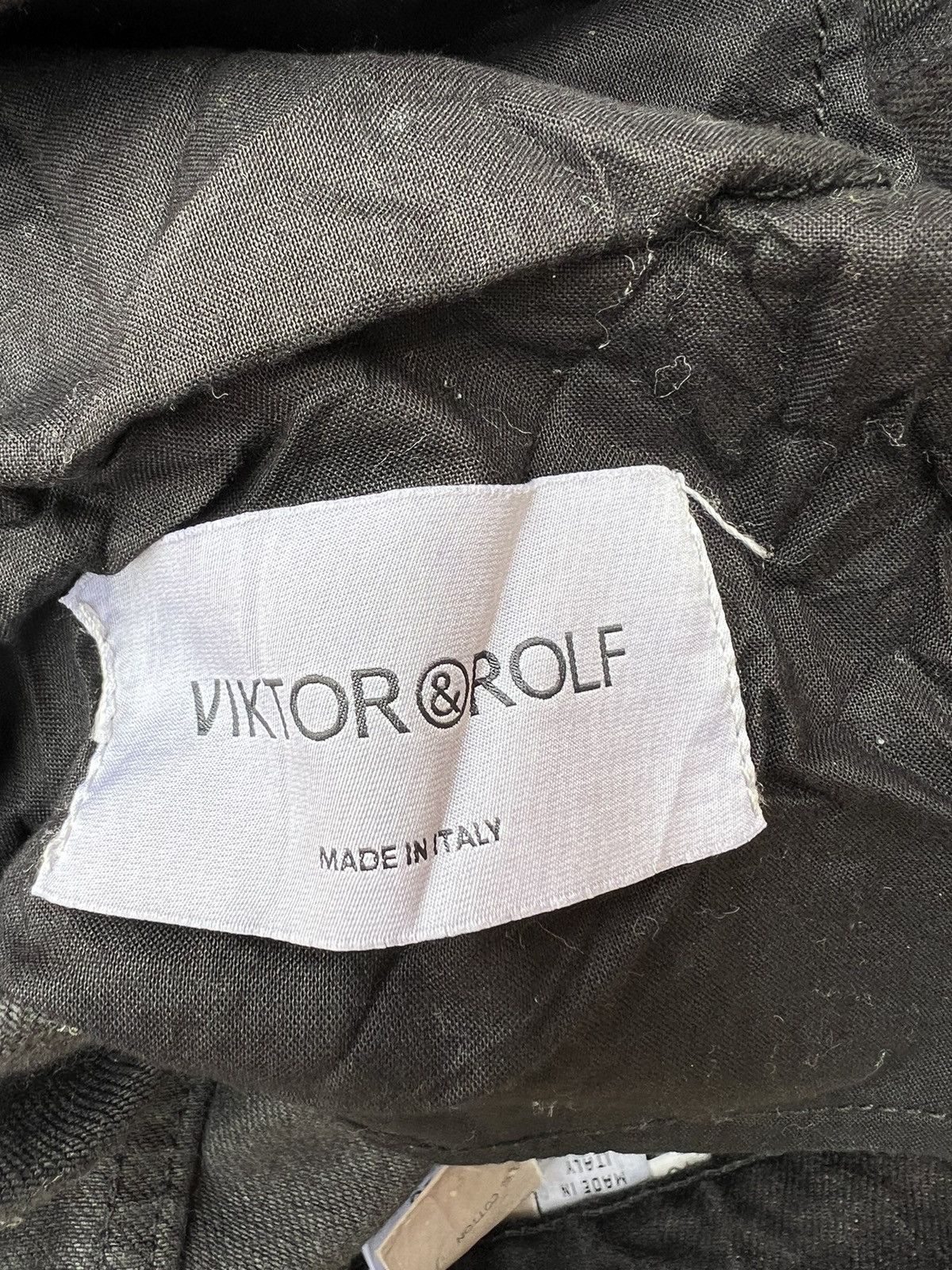Viktor & Rolf VIKTOR & ROLF Made in Italy Black Denim Jeans Size US 30 / EU 46 - 18 Thumbnail
