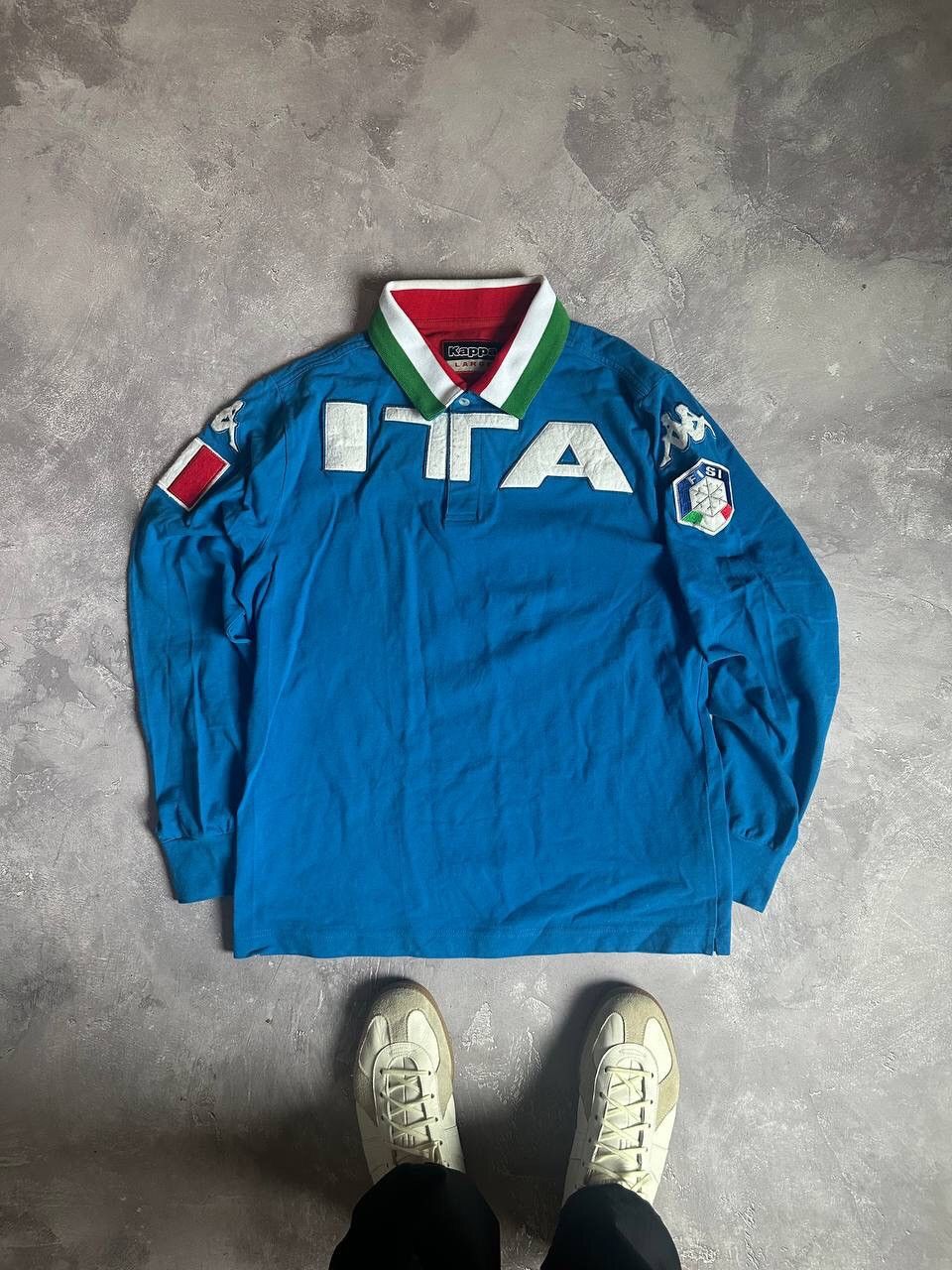 Rare Kappa Fisi Long Sleeve Heroes Italy Man Team Skiing L