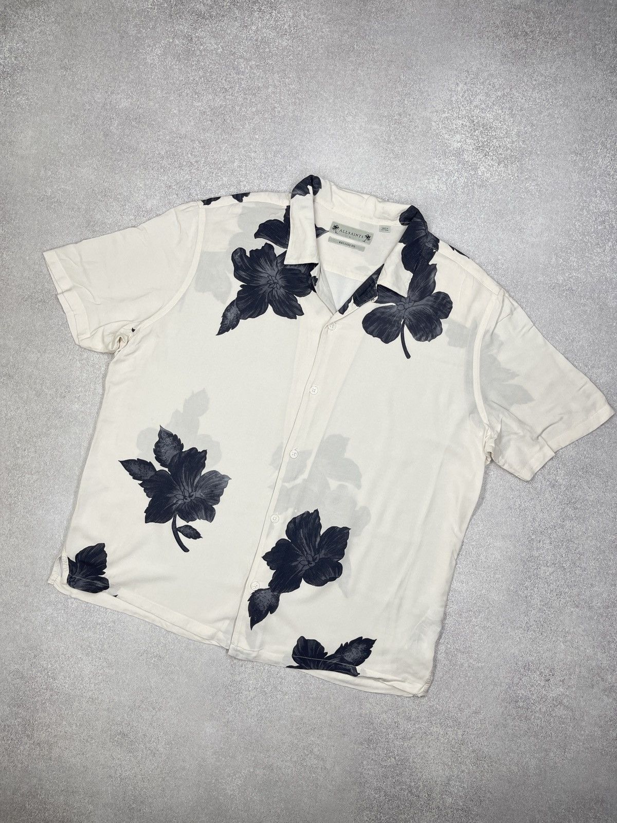 Allsaints Mens AllSaints Bouquet Shirt Viscose Full Print Size L Size US L / EU 52-54 / 3 - 1 Thumbnail