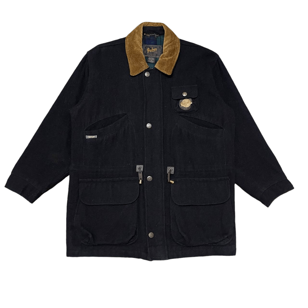 GB Vintage Gembony Wool Multi Pocket Jacket Corduroy Collar Size US L / EU 52-54 / 3 - 1 Thumbnail