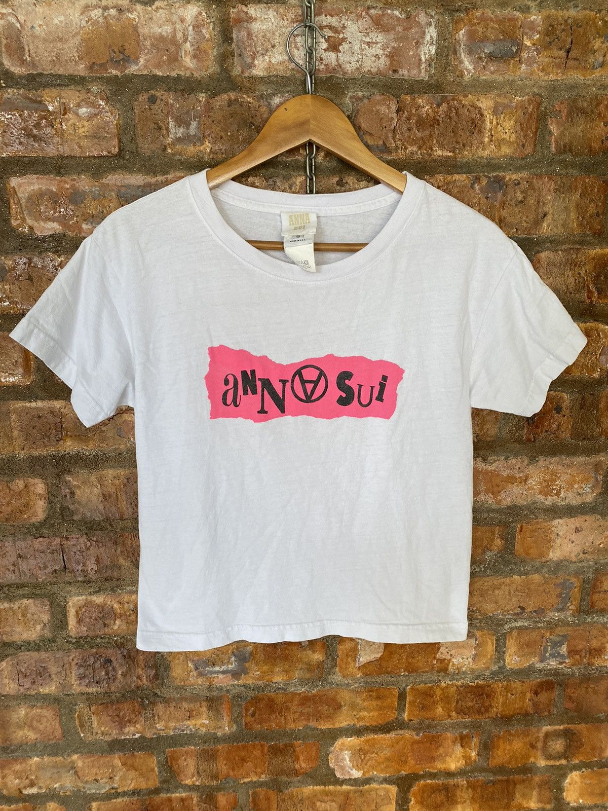 Anna Sui 1990s Anna Sui Anarchy Seditionaries logo crop tee Size S / US 4 / IT 40 - 2 Thumbnail